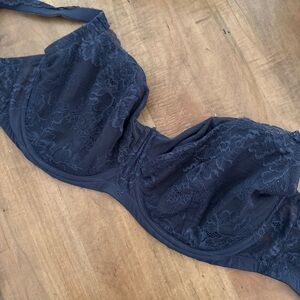 Charade Navy Lace Underwire Bra 32L